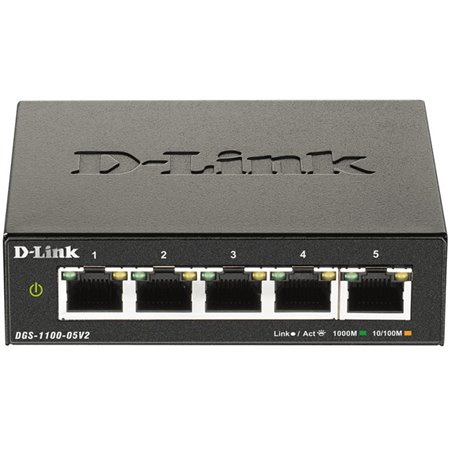 Switch d - link 5 portas gerenciáveis easysmart