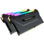 Memória ram ddr4 16gb kit 2x8 corsair vengeance - pc4 - 25600 - 3200mhz - c16 rgb preto