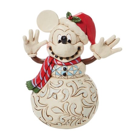 Figura enesco disney boneco de neve mickey natal