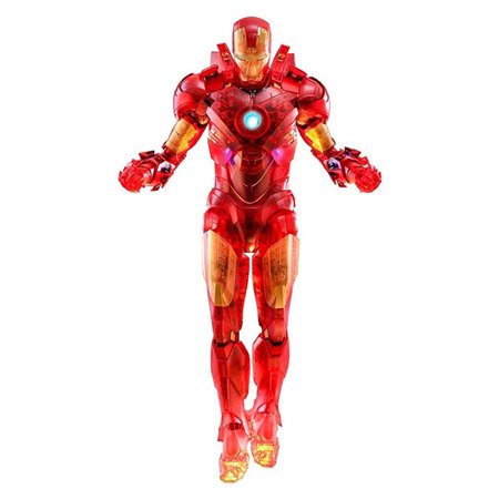 Figura hot toys marvel vingadores vingadores homem de ferro 2 mm 1 - 6 homem de ferro marca iv versão holográfica 2020 feira de 