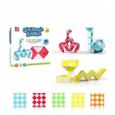 Qiyi jogo de quebra-cabeça cobra 36 peças cores sortidas
