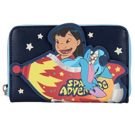 Loungefly Disney Lilo & Stitch Space Adventure Lilo & Stitch Zip Around Around Wallet