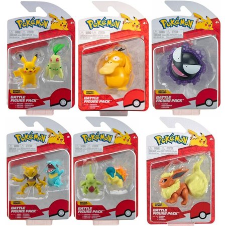 Pack de 6 figuras pokémon battle wave 10