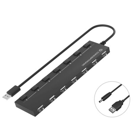 Hubbies08 da Conceptronic usb 2.0 hub 7 portas com interruptores