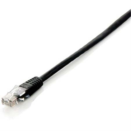 Patch cord de cabo vermelho rj45 u - utp cat6 10m preto