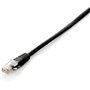 Patch cord de cabo vermelho rj45 u - utp cat6 10m preto