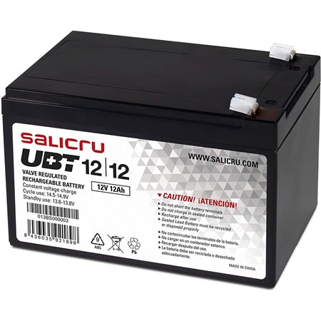 Bateria salicru AGM compatível com UPS 12ah 12v