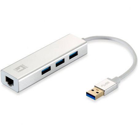 Adaptador USB 3.0 nível um para gigabit ethernet rj45 + hub 3.0 3 portas