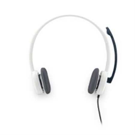 Fones de ouvido com microfone logitech headset h150 branco