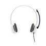 Fones de ouvido com microfone logitech headset h150 branco