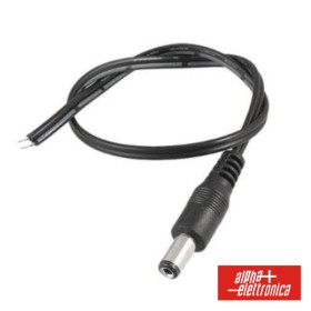 Ficha Alimentação Dc Fêmea Ø 5.5-2.1Mm 12Mm C/ Cabo