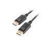 Lanberg displayport cabo macho macho 4k preto 1,8m