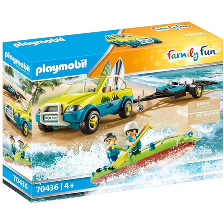 Playmobil carro de praia com canoa