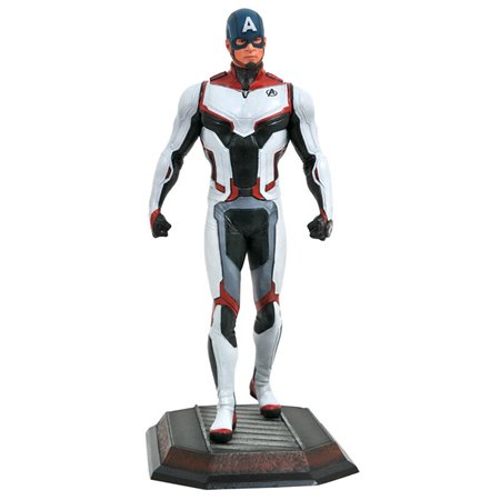 Figura coleção de diamantes maravilha vingadores capitão américa terno equipe pvc diorama 23 cm galeria de filmes