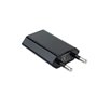 Carregador mini nanocabo usb com plug preto integrado