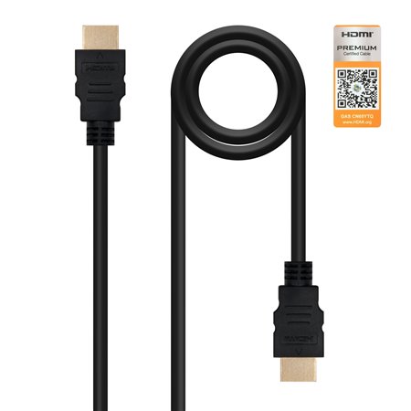 Cabo nanocabo HDMI v2.0 premium 1,5 m preto - macho - macho