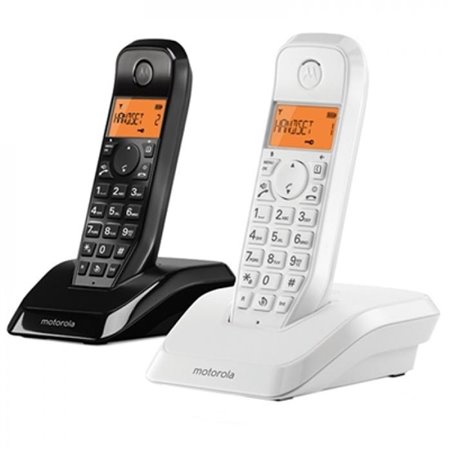 Motorola s1202 duo telefone preto e branco