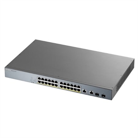 Switch 26 portas zyxel gs1350 - 26hp - eu0101f 24xgb poe 2xsfp 375w