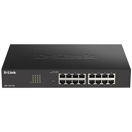 Switch d - link 16 portas gerenciáveis gigabit ethernet 10 - 100 - 1000