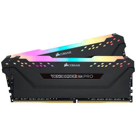 Memória ram ddr4 32gb kit 2x16 corsair vengeance rgb pro - pc4 - 25600 - 3200mhz - c16 preto