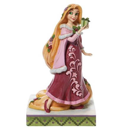 Figura enesco disney emaranhada rapunzel com presentes