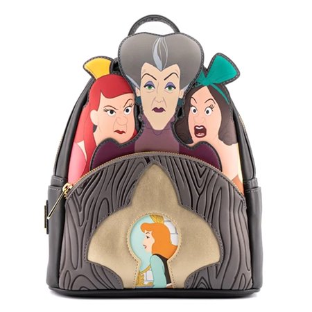 Loungefly mochila vilões da disney madrasta malvada e meias-irmãs