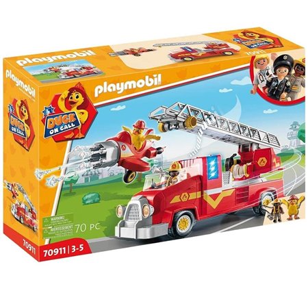 Playmobil pato de plantão caminhão de bombeiros