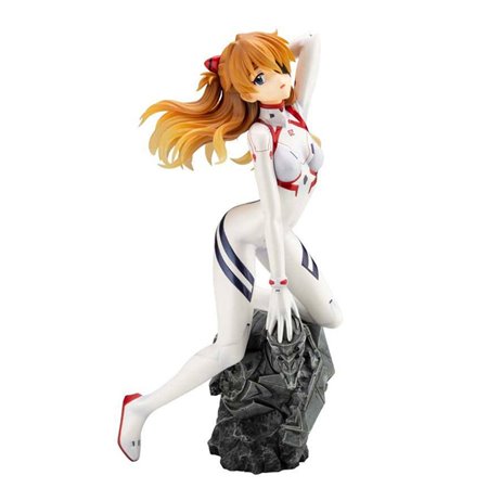 Figura kotobukiya evangelion asuka shikinami langley macacão branco 23 cm