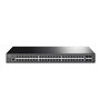 Switch 48 portas tp - link 10 - 100 - 1000 rack 19 polegadas 1u +4sfp gerenciamento l2