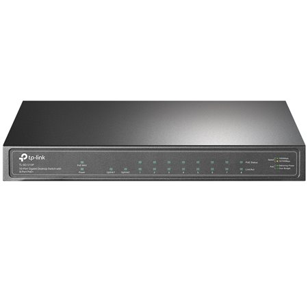 Switch 10 portas tp - link tl - sg1210p 10 - 100 - 1000 8 portas poe+ 1 porta sfp