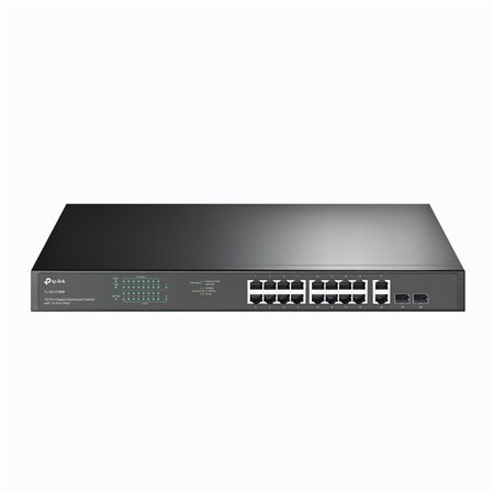 Switch 18 portas tp - link tl - sg1218mp 16 portas gigabit poe 2 portas sfp