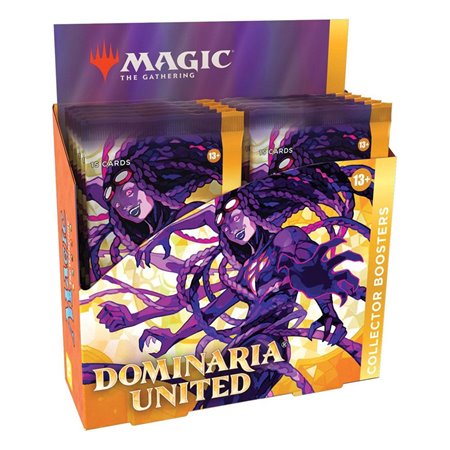 Wizards of the Coast jogo de cartas Magic The Meeting Dominaria United Collector Booster Box (12) Português