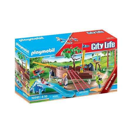 parque de aventura playmobil city life com navio naufragado