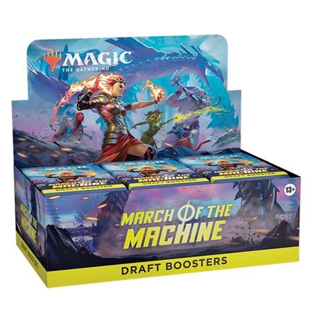 Caixa de cartão Wizards of the Coast Magic The Gathering Draft Booster March of the Machine 36 unidades Inglês