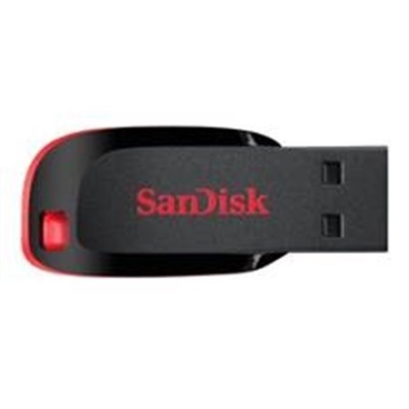 sandisk 64gb cruzador blade usb 2.0 flash drive vermelho