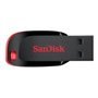 sandisk 64gb cruzador blade usb 2.0 flash drive vermelho