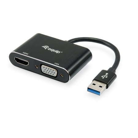 Equipar adaptador usb 3.0 para vga - hdmi - 1920 x 1080 - 60hz