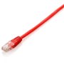 Cabo de rede patch cord rj45 u - utp cat6 0,25m vermelho