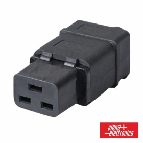 Ficha Alimentação Iec C19 Fêmea P/ Extensão Alpha