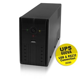 Sai eminente ups 600va - 360w - rs232 + usb