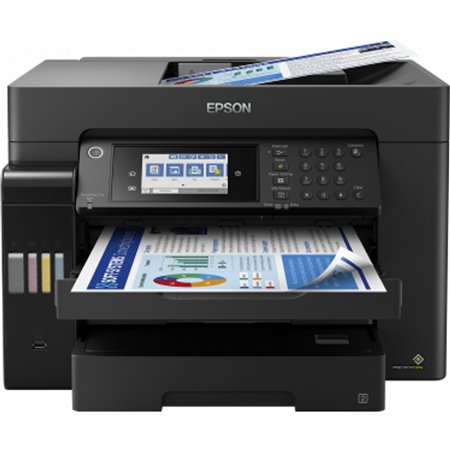 Jato de tinta multifuncional epson ecotank et - 16650 fax - a3+ - 25ppm - usb - rede - wi-fi - wi-fi direto - duplex todas as fu