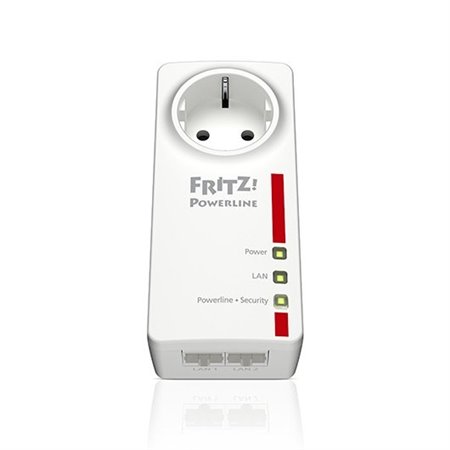 Powerline plc fritz! 1200mbps - 2x gigabit lan - 2x2 mime