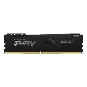 Memória ram ddr4 32gb ddr4 kingston - 3200mhz - pc4 - 25600 - fury beast - preto