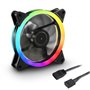 Ventilador da caixa sharkoon shark blades fan 120x120x 25 -5 mm pwm rgb