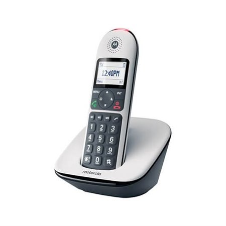 Telefone sem fio Motorola cd5001 branco digital dect - tela retroiluminada - teclas grandes