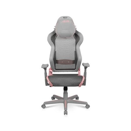 Cadeira gaming dxracer air pink - cinza peso suportado 150kg - 4d apoios de braço - malha - ar - r1s - gp.g - e1