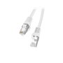 Patch cord rj45 lanberg cat.6 ftp 0,5m fluke passado branco