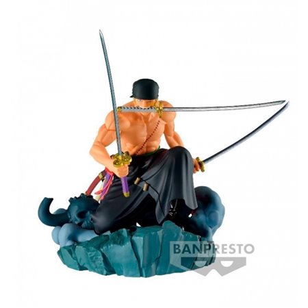 Figura banpresto one piece diorama rorona zoro o anime