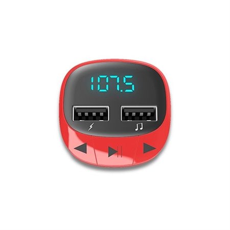 Transmissor fm para carro energy sistem red fm - 87.5 - 108 mhz - carregador - microsd - usb - mp3