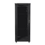 Armário rack de piso Lanberg 32u - 600x600x1603 19 polegadas flat pack preto